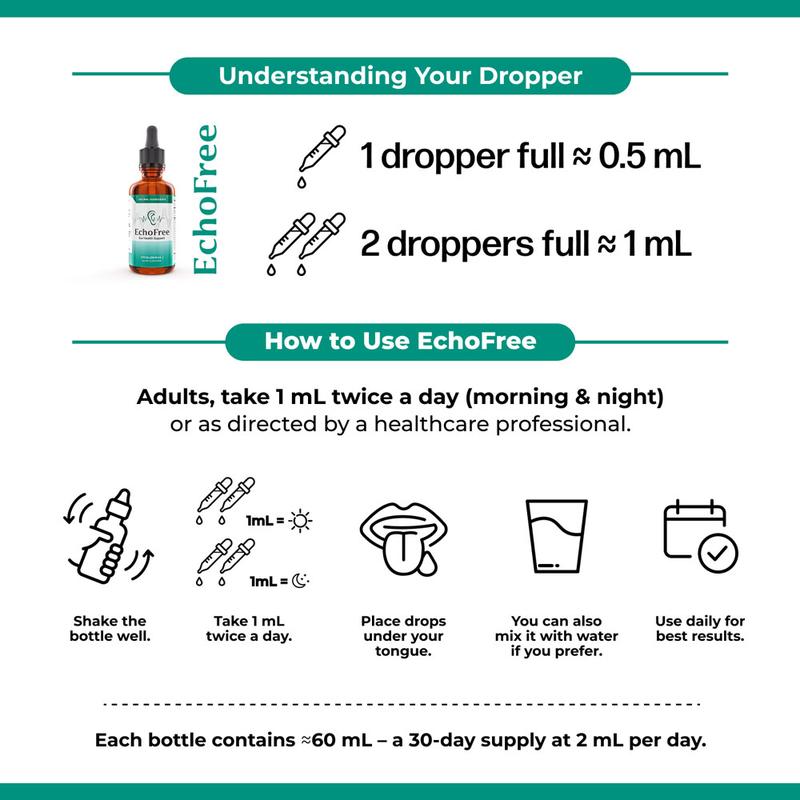 Echo Free - 20 in 1 Ear Wellness Drops