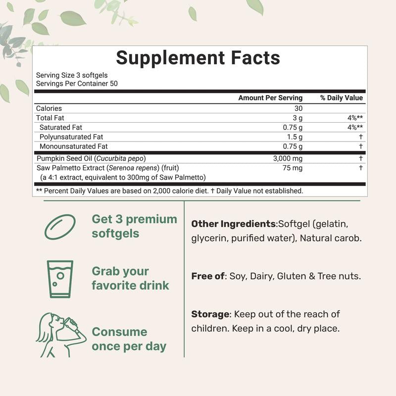 Pumpkin Seed Oil Softgels