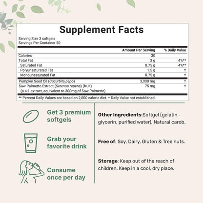 Pumpkin Seed Oil Softgels
